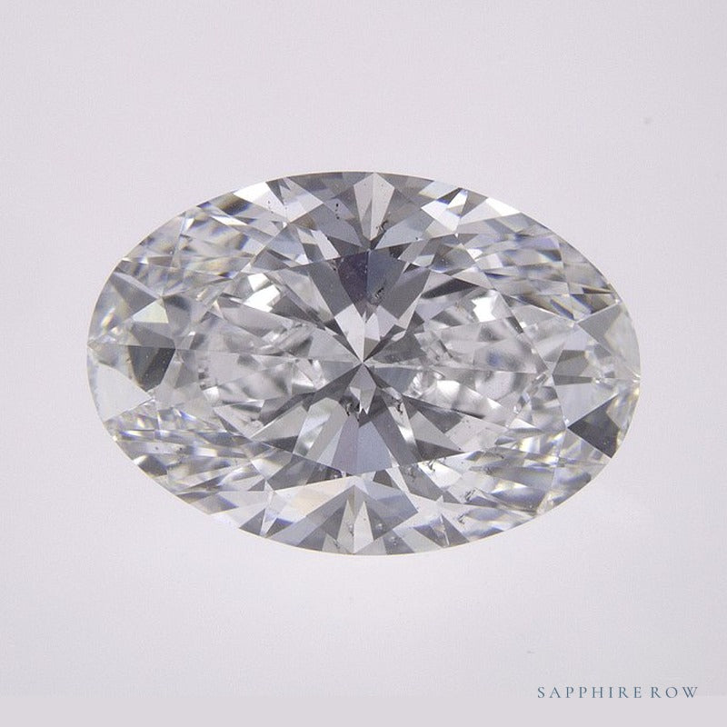 3.09 ct lab-grown diamond, oval cut | Sapphire Row · cut6
