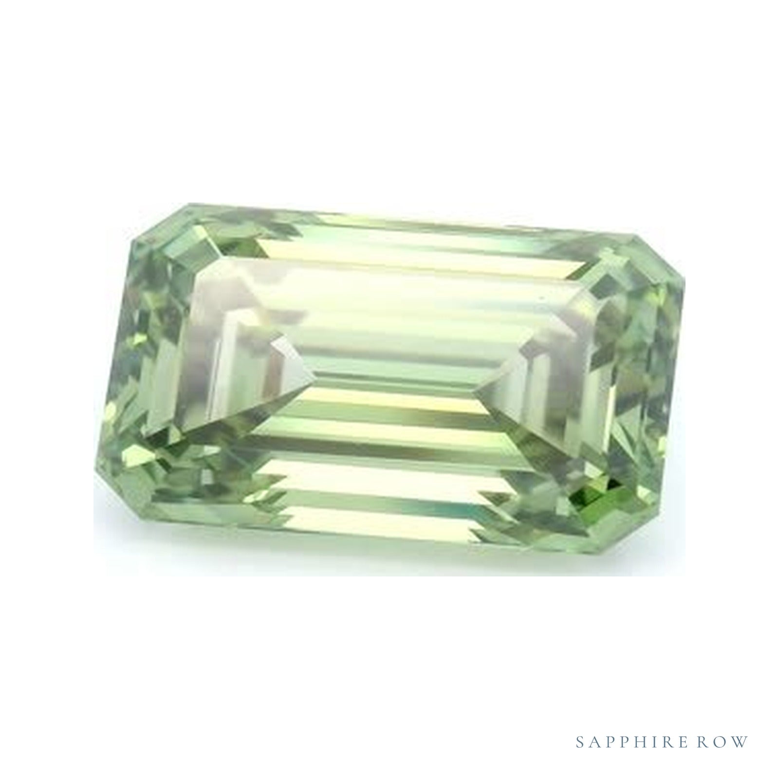 3.08 ct lab-grown fancy vivid green diamond, emerald cut | Sapphire Row · cut4