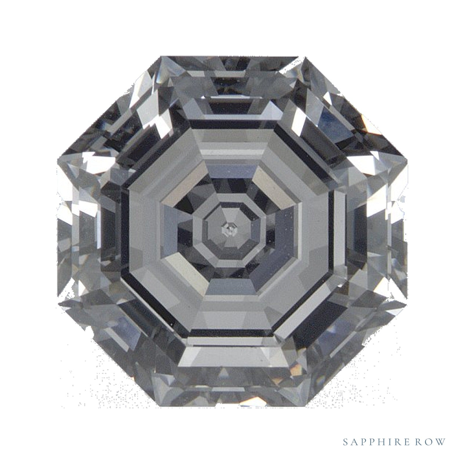 3.08 ct lab-grown diamond, octagon cut | Sapphire Row · cut4