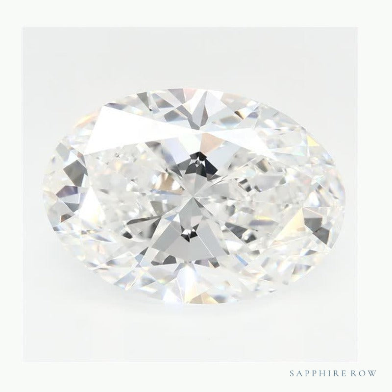 3.08 ct lab-grown diamond, oval cut | Sapphire Row · cut6