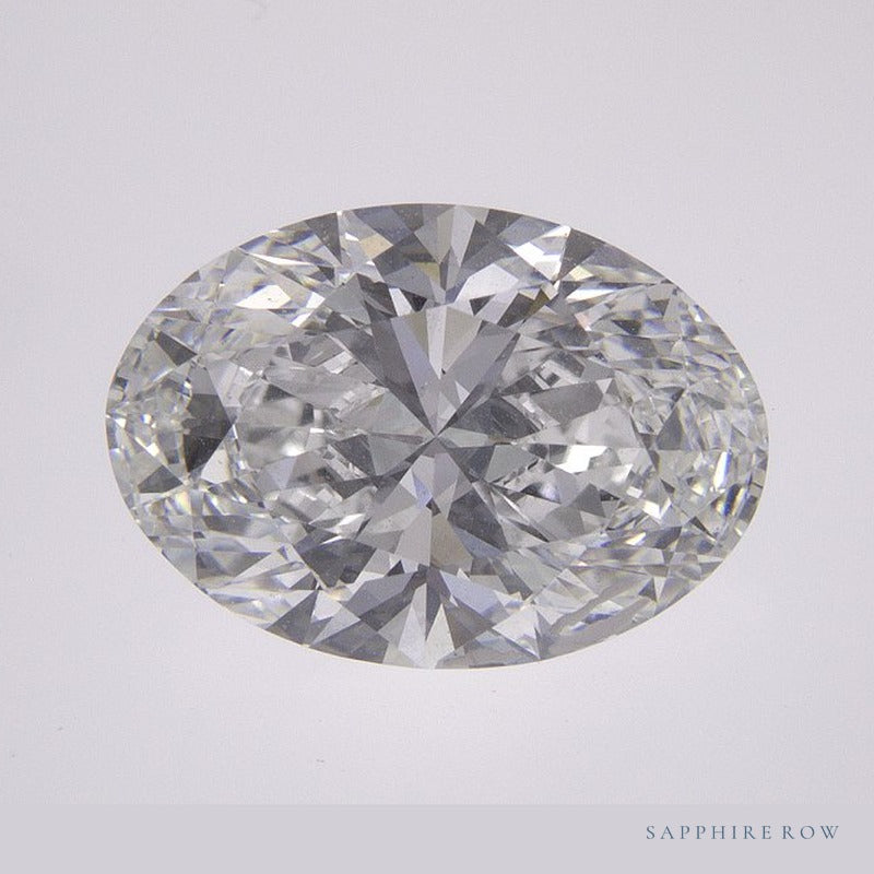 3.07 ct lab-grown diamond, oval cut | Sapphire Row · cut6