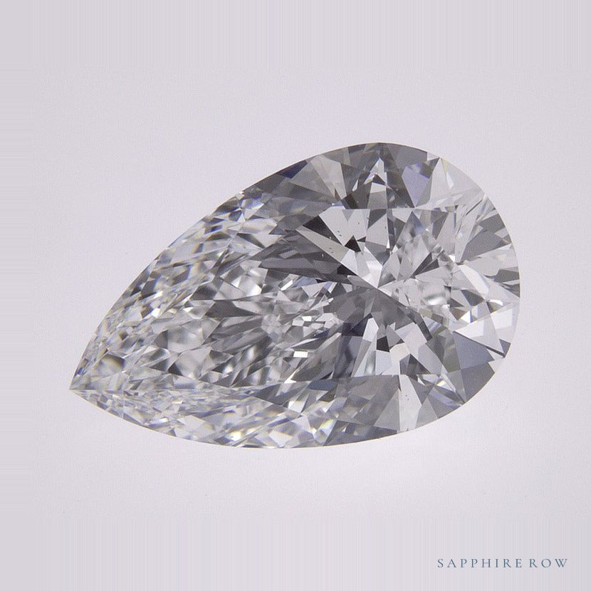 3.06 ct natural diamond, pear cut | Sapphire Row · cut7