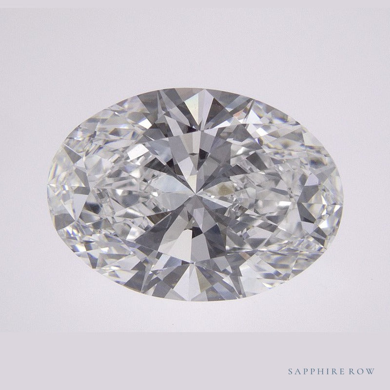 3.06 ct lab-grown diamond, oval cut | Sapphire Row · cut6