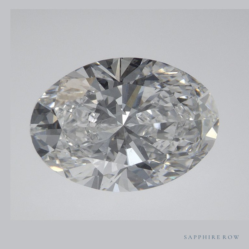 3.06 ct lab-grown diamond, oval cut | Sapphire Row · cut6