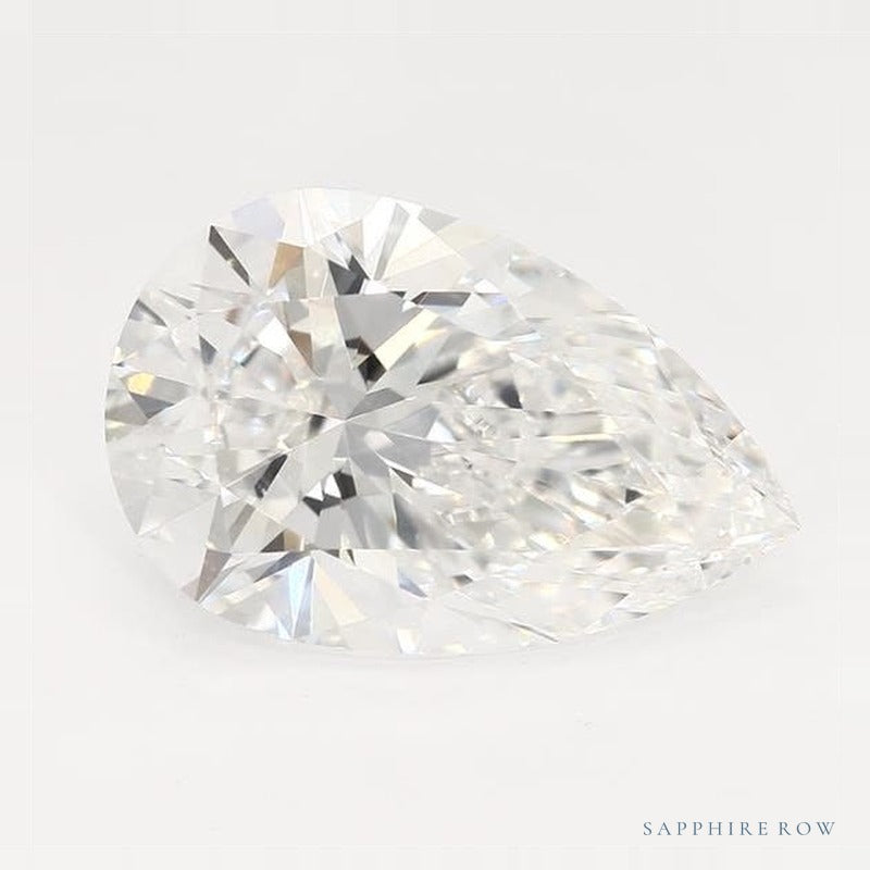 3.05 ct lab-grown diamond, pear cut | Sapphire Row · cut7