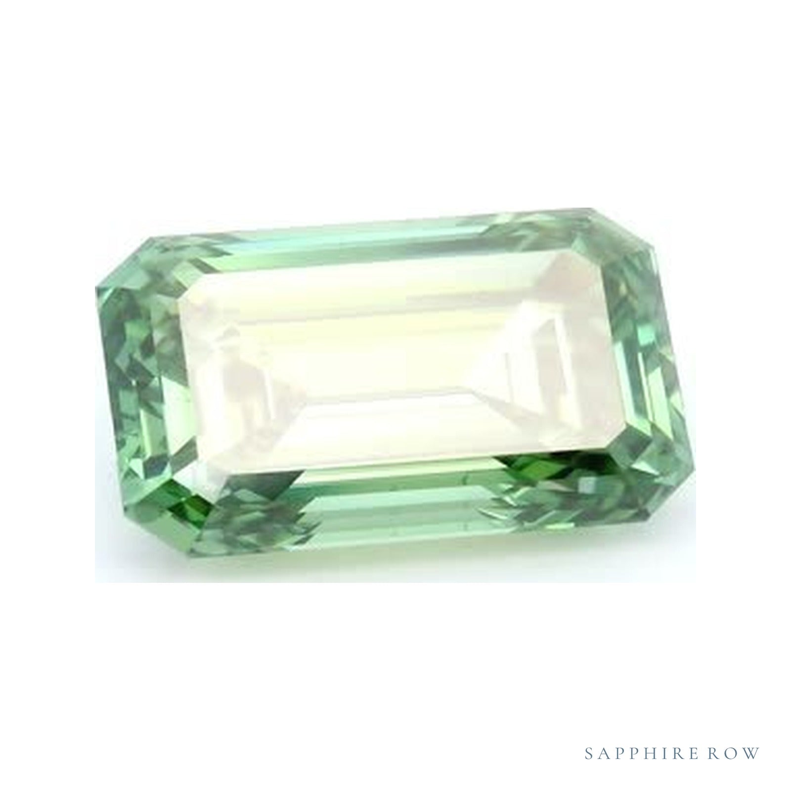 3.04 ct lab-grown fancy vivid green diamond, emerald cut | Sapphire Row · cut4