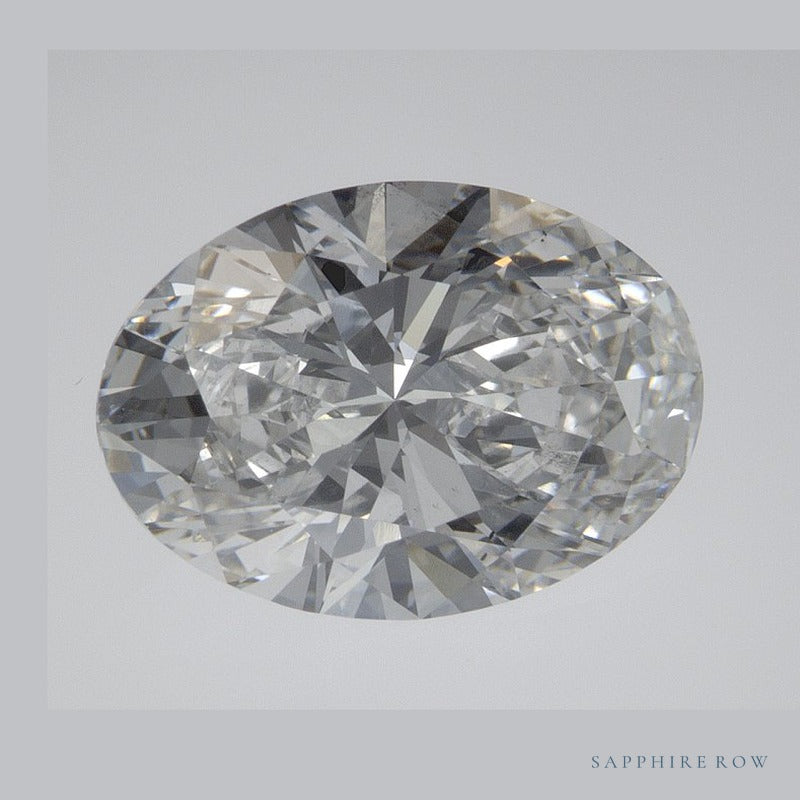 3.03 ct lab-grown diamond, oval cut | Sapphire Row · cut6