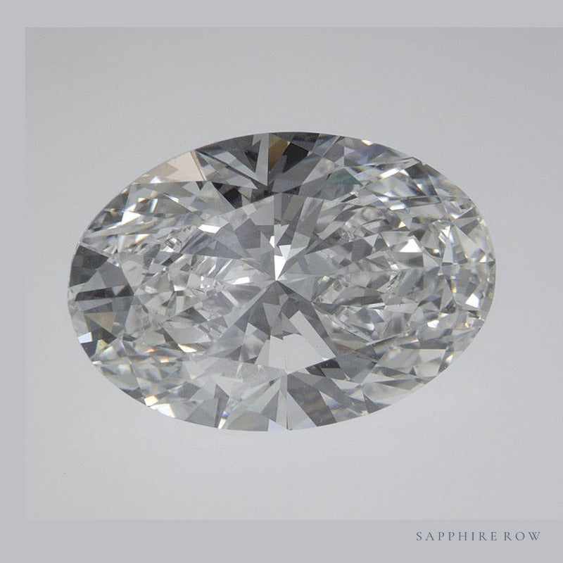 3.03 ct lab-grown diamond, oval cut | Sapphire Row · cut6