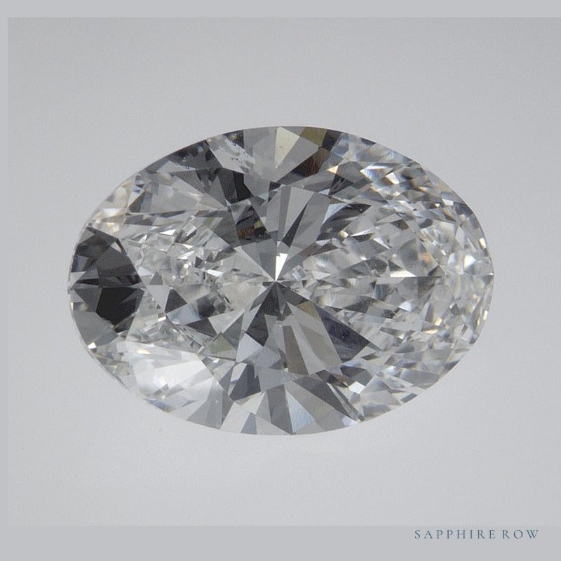 3.02 ct lab-grown diamond, oval cut | Sapphire Row · cut6
