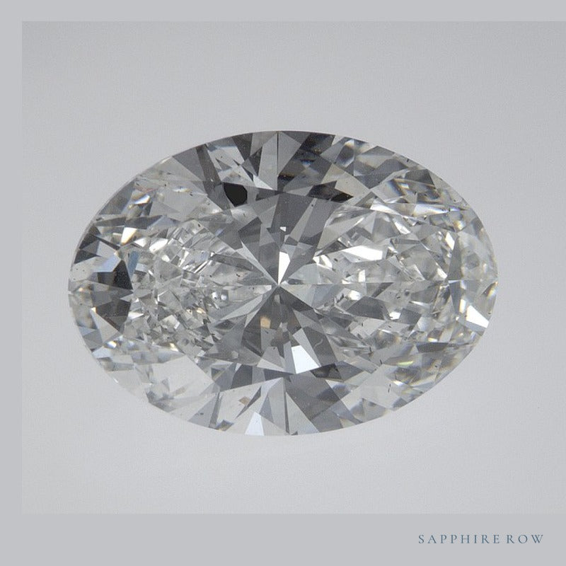 3.02 ct lab-grown diamond, oval cut | Sapphire Row · cut6