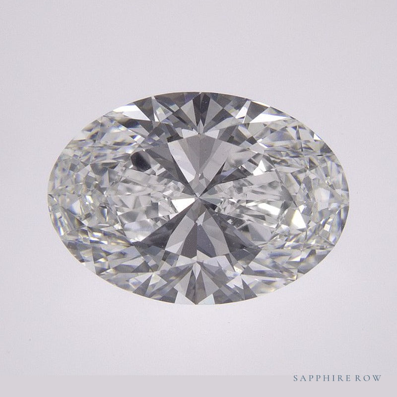 3.02 ct lab-grown diamond, oval cut | Sapphire Row · cut6