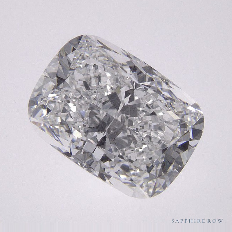 3.02 ct Elongated Cushion Lab-Grown Diamond – D VVS2 – Faceted Cut – IGI Certified — Sapphire Row · cut7