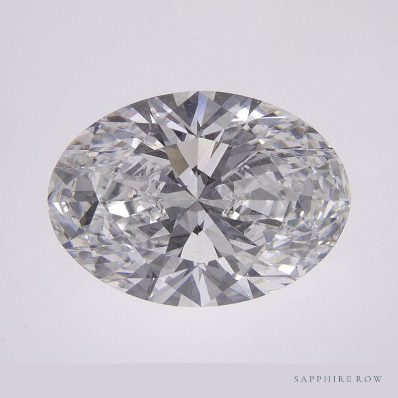 3.01 ct lab-grown diamond, oval cut | Sapphire Row · cut6