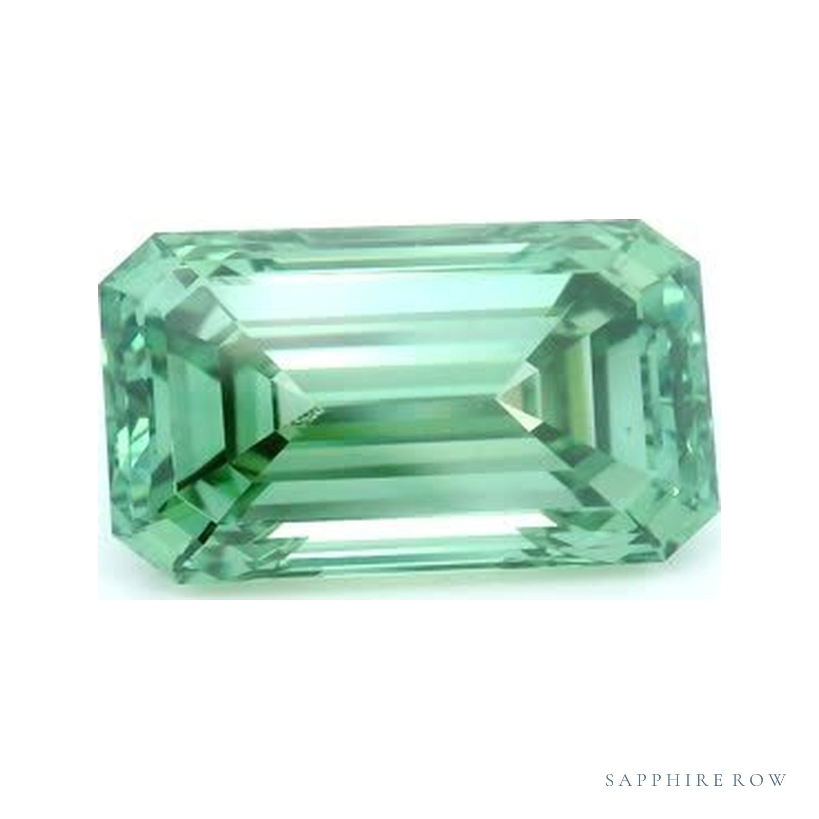 2.97 ct lab-grown fancy vivid green diamond, emerald cut | Sapphire Row · cut4