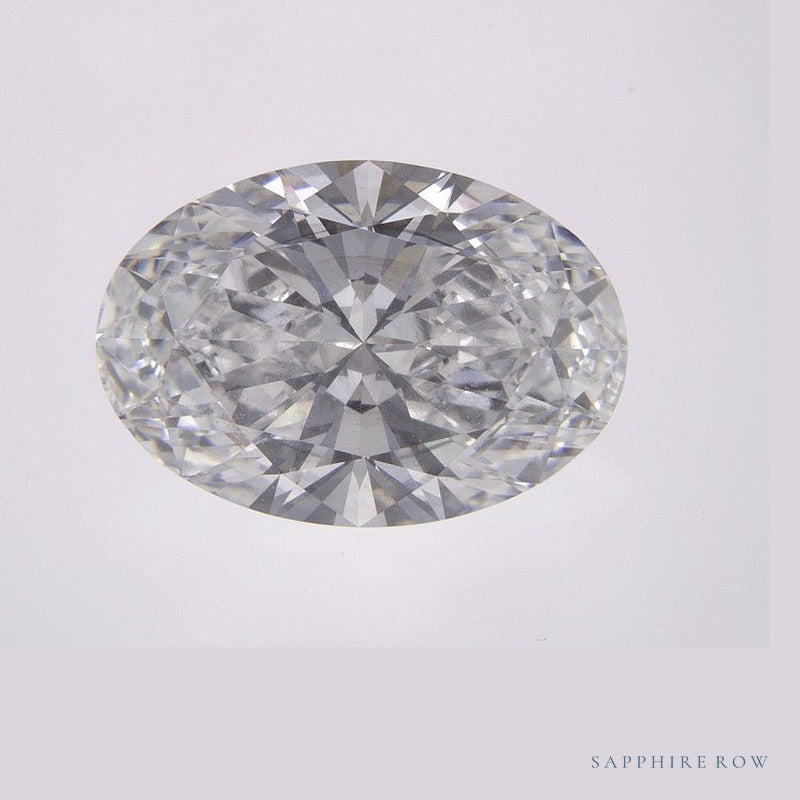 2.96 ct lab-grown diamond, oval cut | Sapphire Row · cut6
