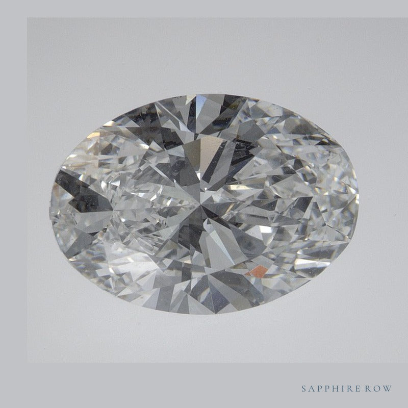 2.92 ct lab-grown diamond, oval cut | Sapphire Row · cut6