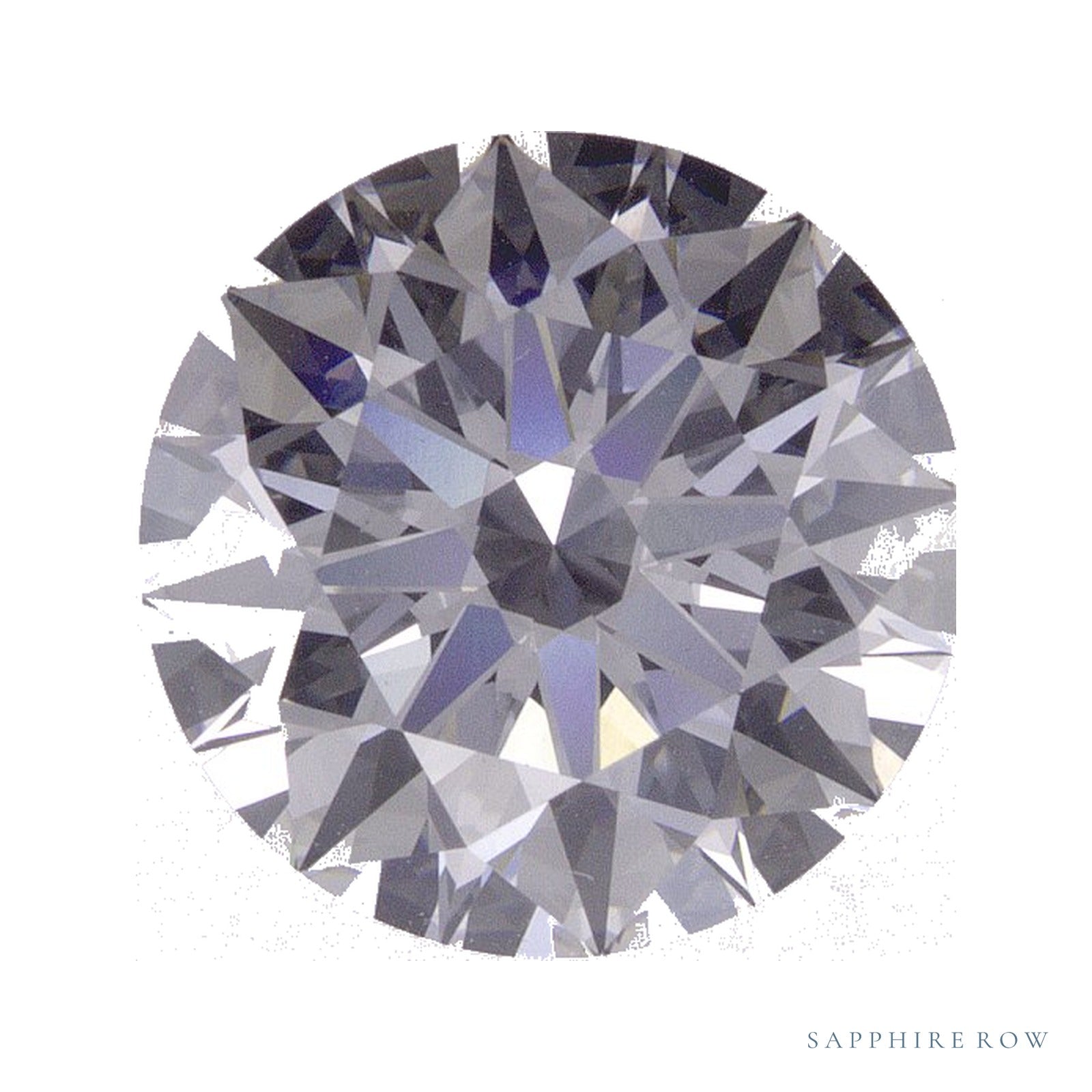 2.90 ct lab-grown diamond, round cut | Sapphire Row · cut4
