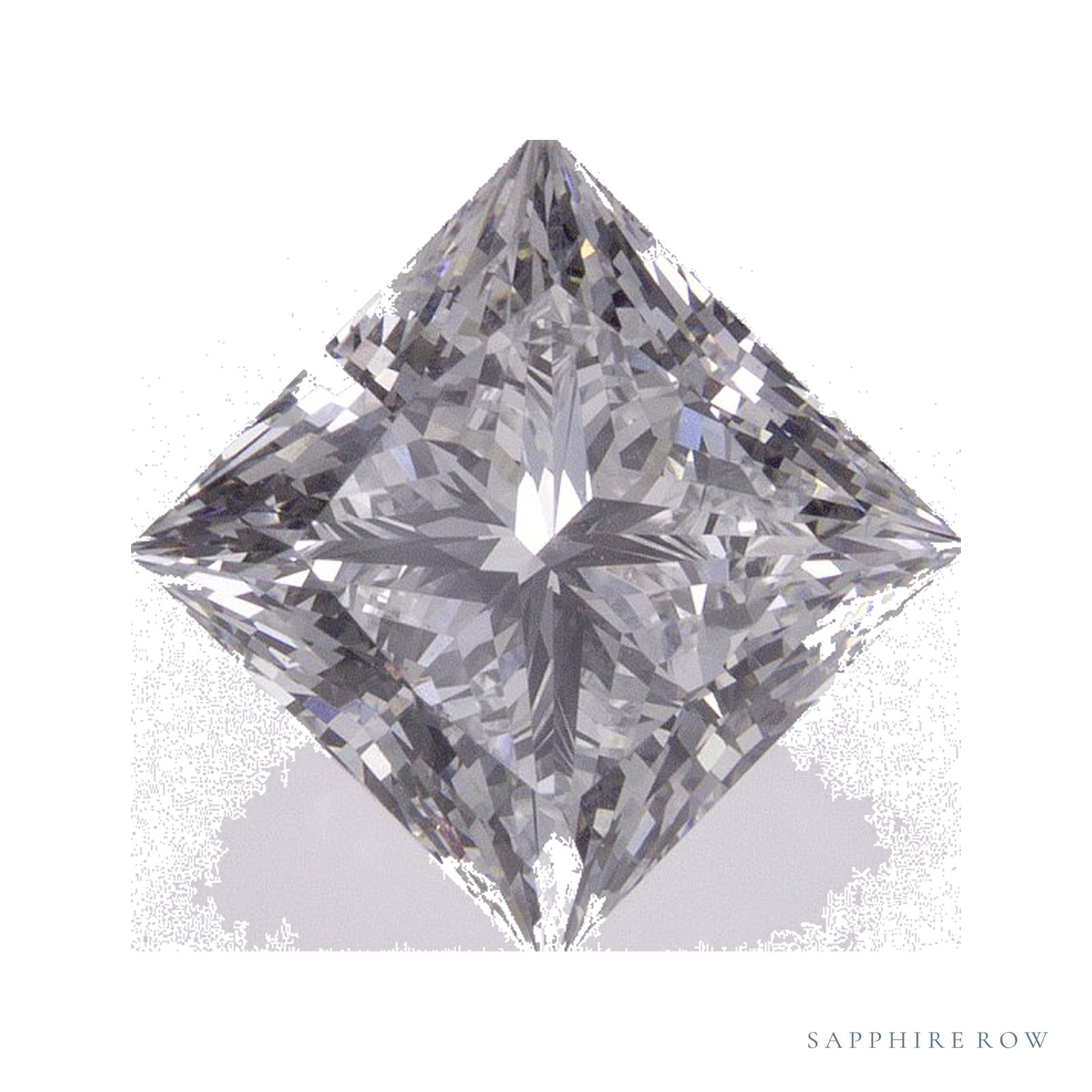 2.85 ct lab-grown diamond, square cut | Sapphire Row · cut4