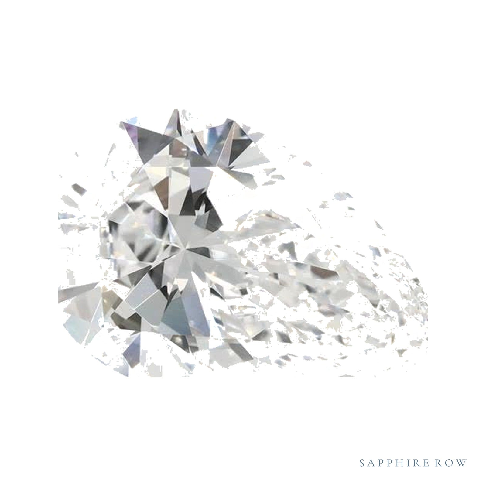 2.84 ct lab-grown diamond, pear cut | Sapphire Row · cut4
