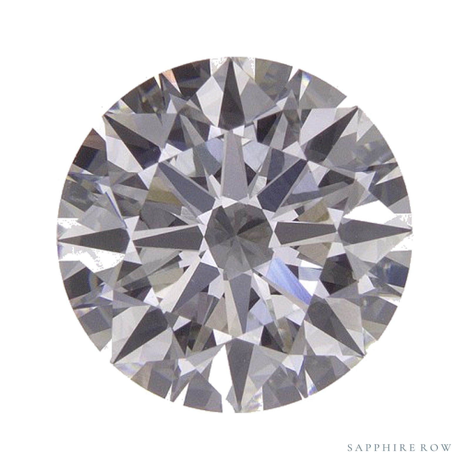 2.84 ct lab-grown diamond, round cut | Sapphire Row · cut4