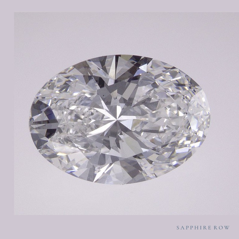 2.83 ct lab-grown diamond, oval cut | Sapphire Row · cut6
