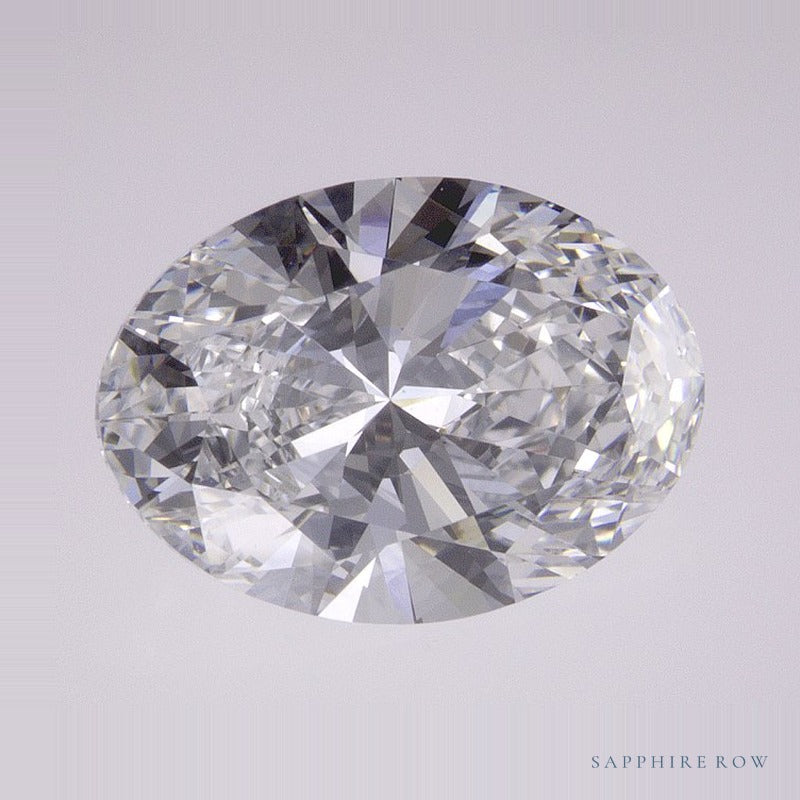 2.82 ct lab-grown diamond, oval cut | Sapphire Row · cut6