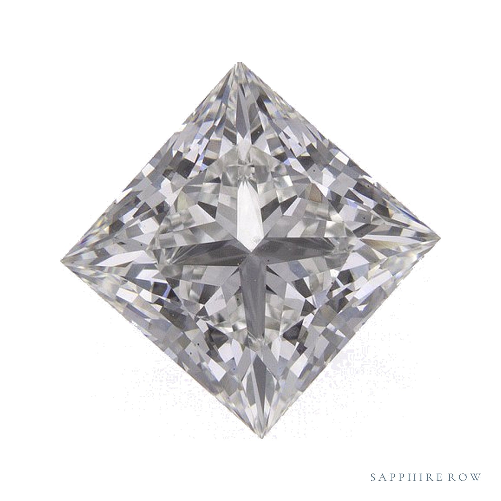 2.80 ct lab-grown diamond, square cut | Sapphire Row · cut4