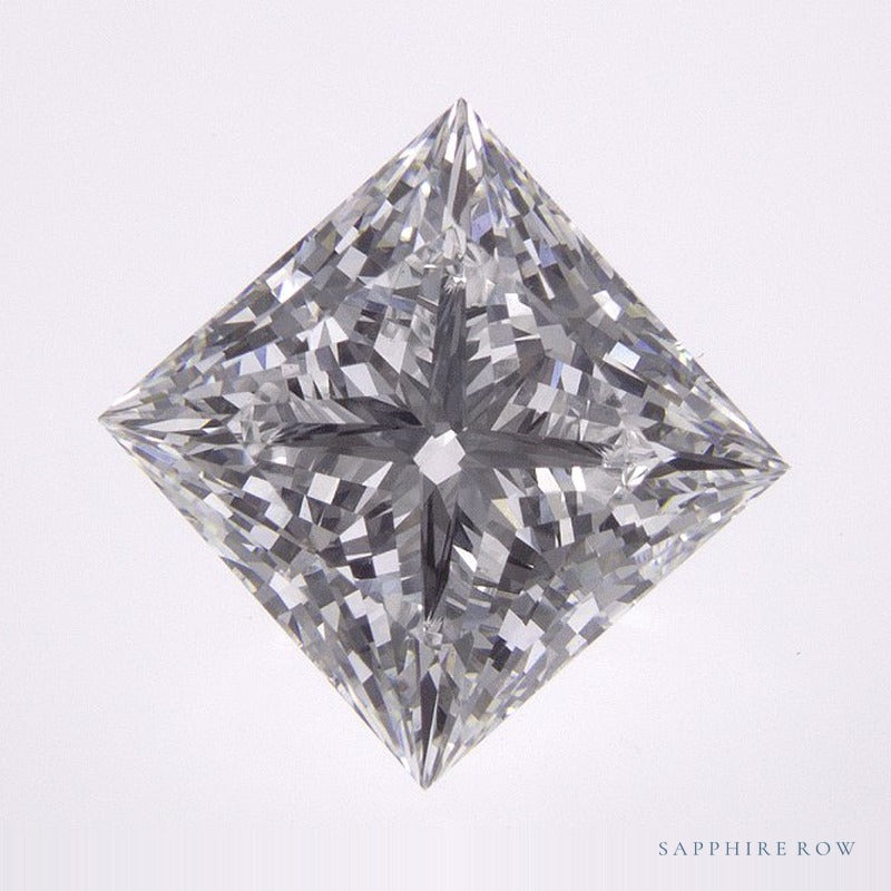 2.80 ct lab-grown diamond, square cut | Sapphire Row · cut6