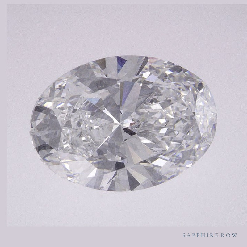 2.80 ct lab-grown diamond, oval cut | Sapphire Row · cut6