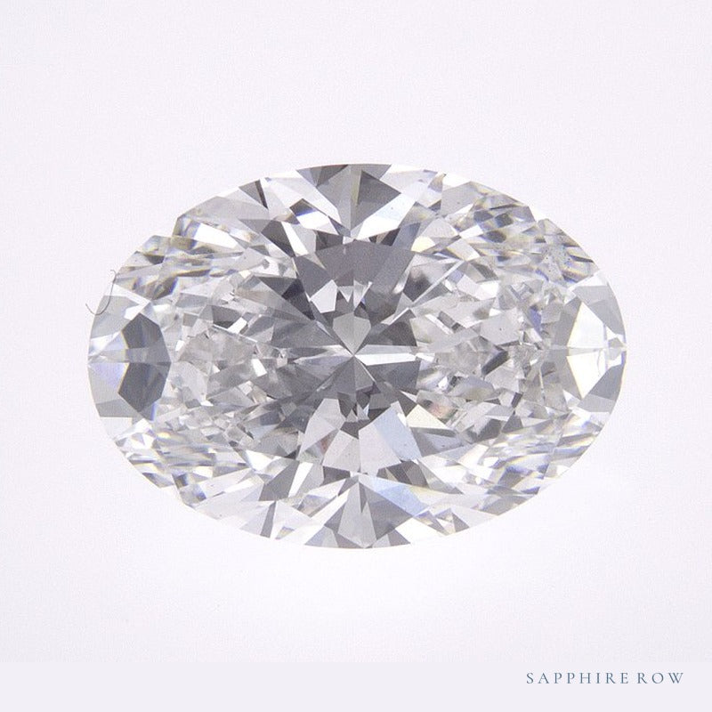 2.80 ct lab-grown diamond, oval cut | Sapphire Row · cut6