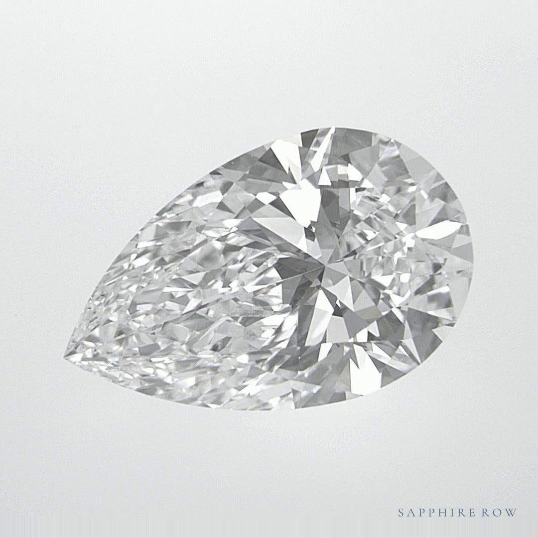 2.80 ct lab-grown diamond, pear cut | Sapphire Row · cut6
