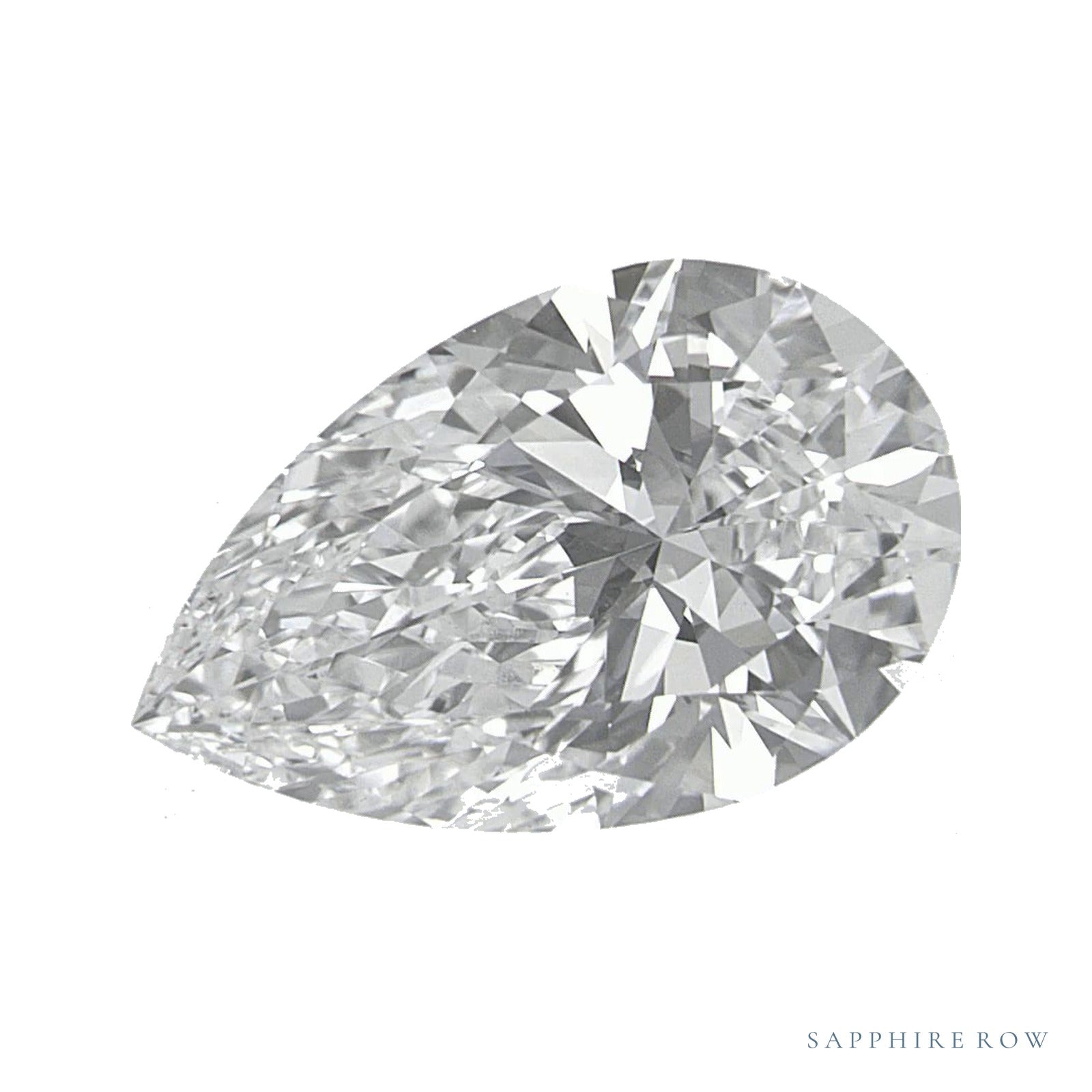 2.80 ct lab-grown diamond, pear cut | Sapphire Row · cut4