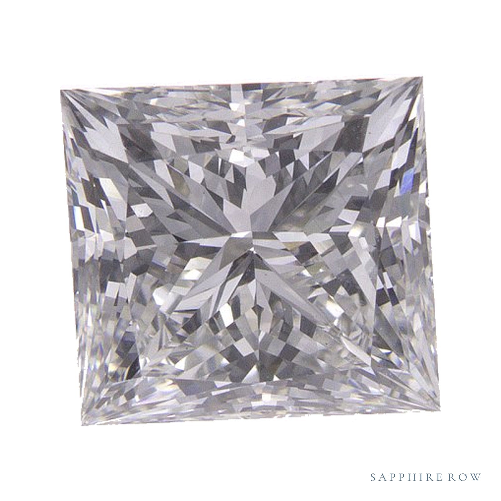 2.80 ct lab-grown diamond, square cut | Sapphire Row · cut4