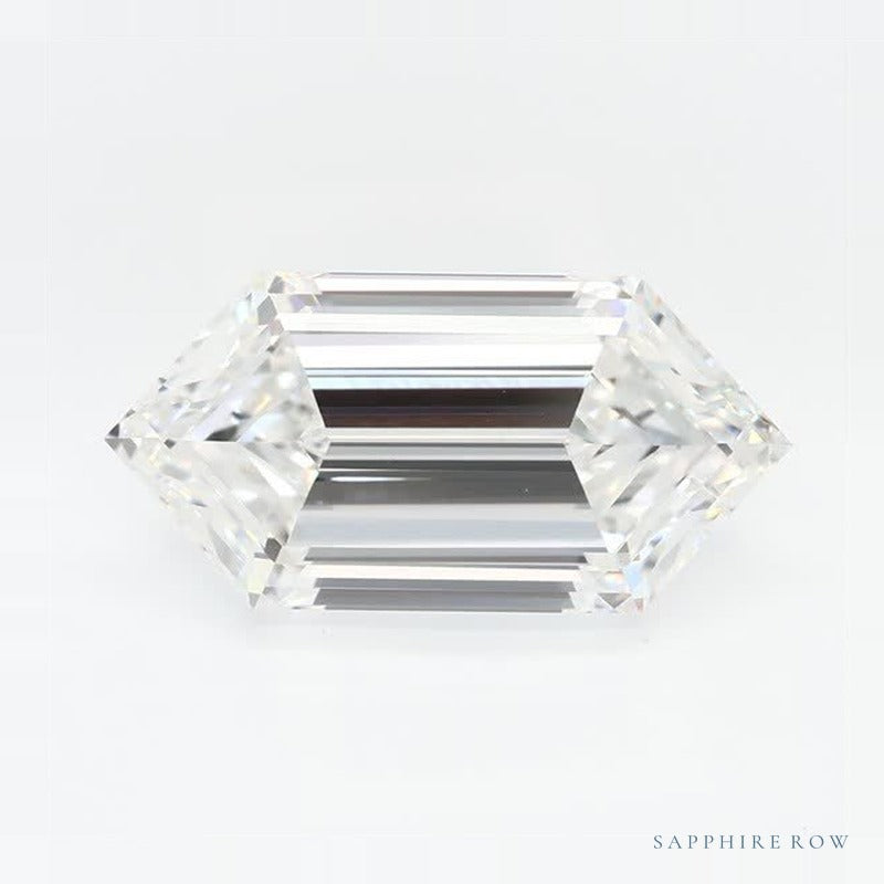 2.78 ct Elongated Hexagon Lab-Grown Diamond – E VVS2 – Duchess Step-cut – GCAL Certified — Sapphire Row · cut7