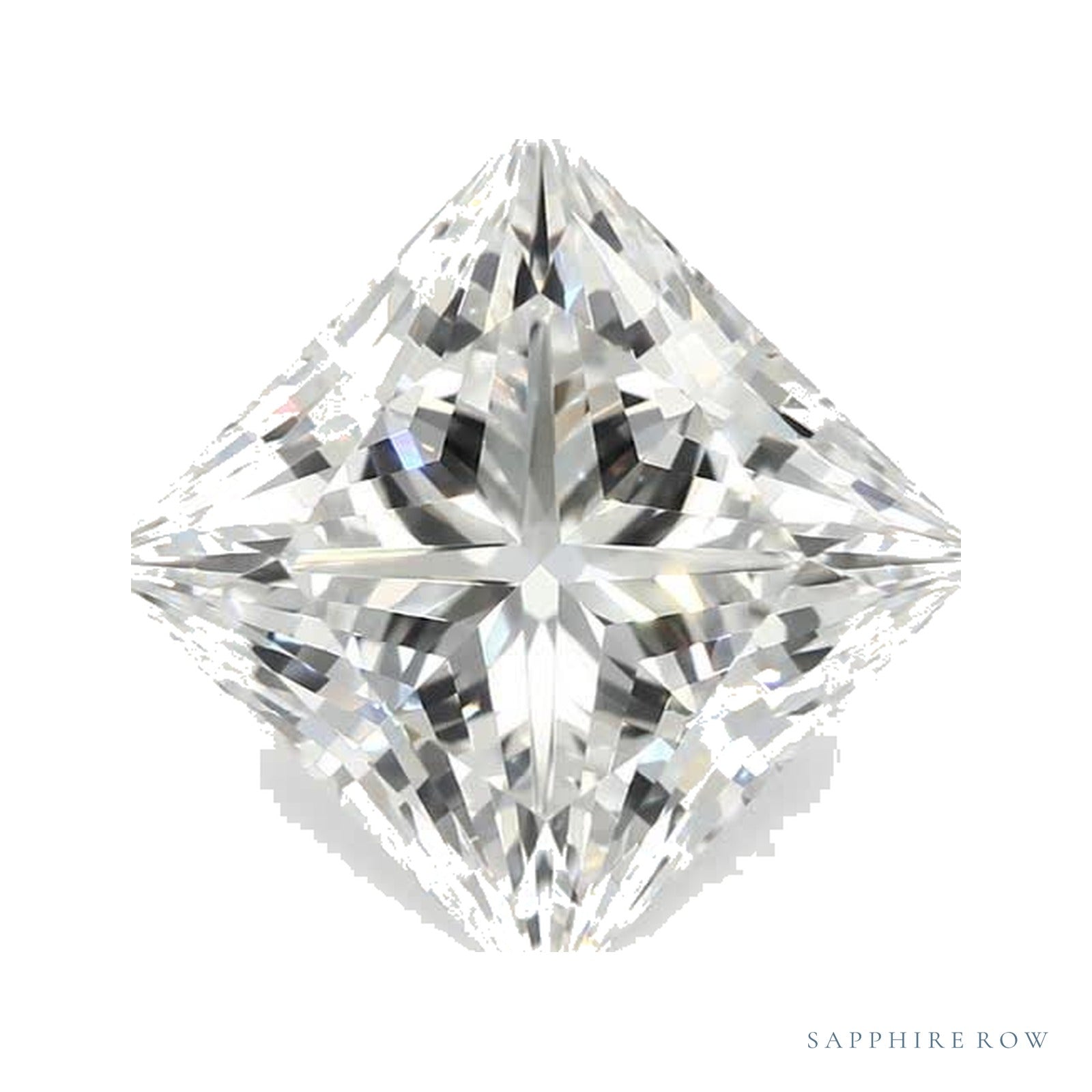 2.76 ct lab-grown diamond, square cut | Sapphire Row · cut4