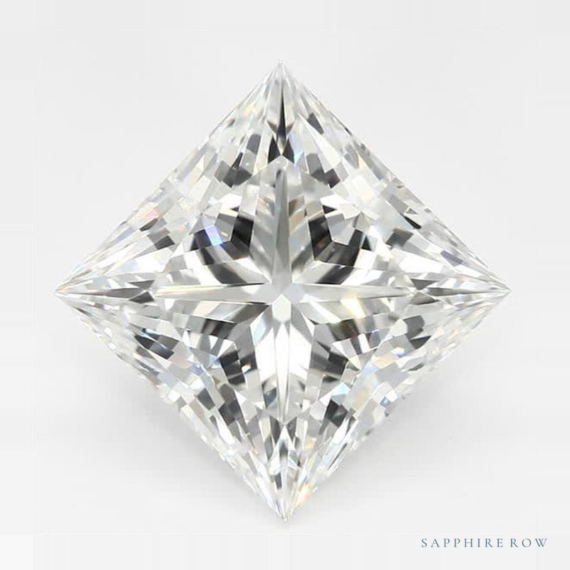 2.76 ct lab-grown diamond, square cut | Sapphire Row · cut6