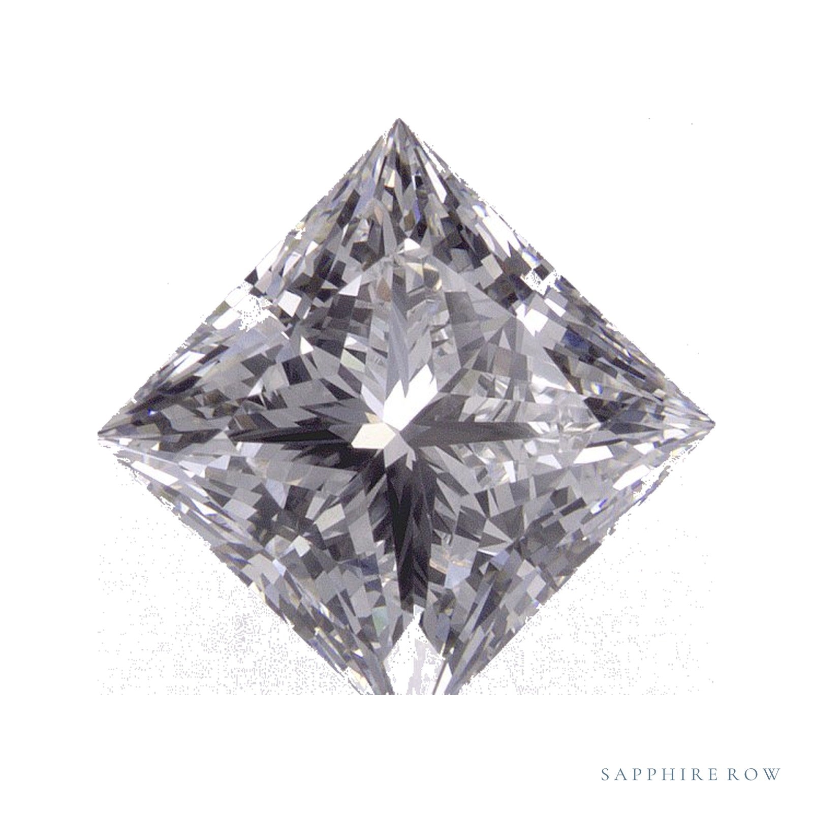2.76 ct lab-grown diamond, square cut | Sapphire Row · cut4