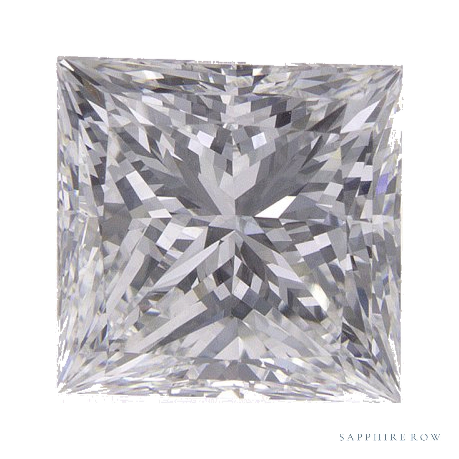2.75 ct lab-grown diamond, square cut | Sapphire Row · cut4