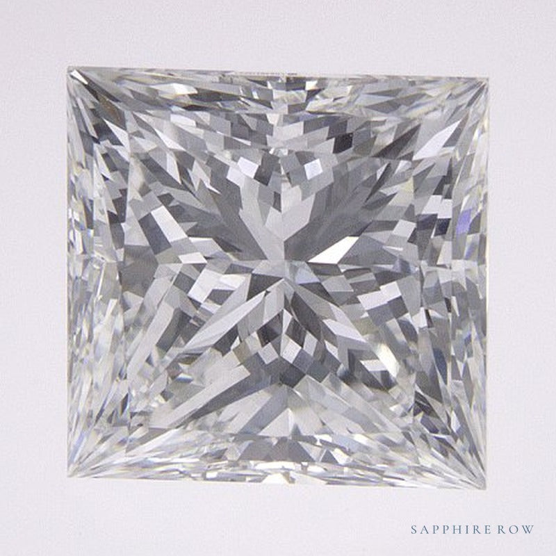 2.75 ct lab-grown diamond, square cut | Sapphire Row · cut6