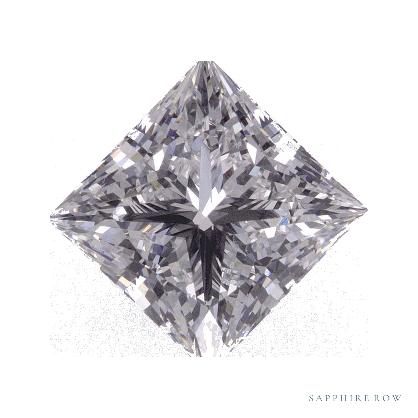 2.75 ct lab-grown diamond, square cut | Sapphire Row · cut4
