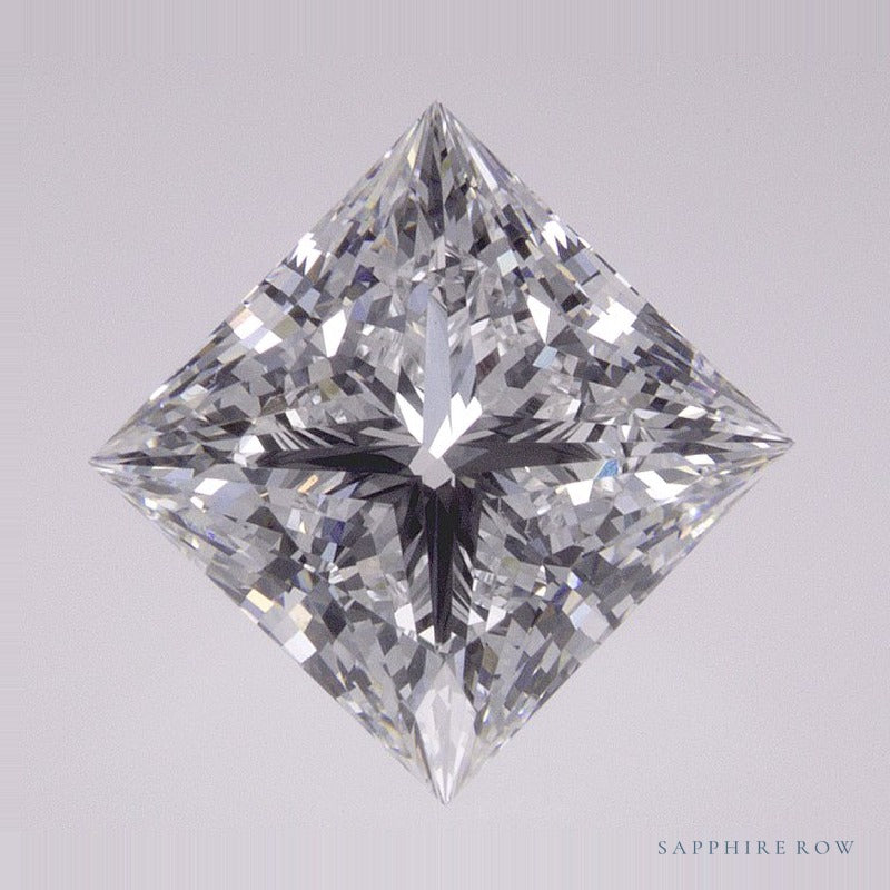 2.75 ct lab-grown diamond, square cut | Sapphire Row · cut6