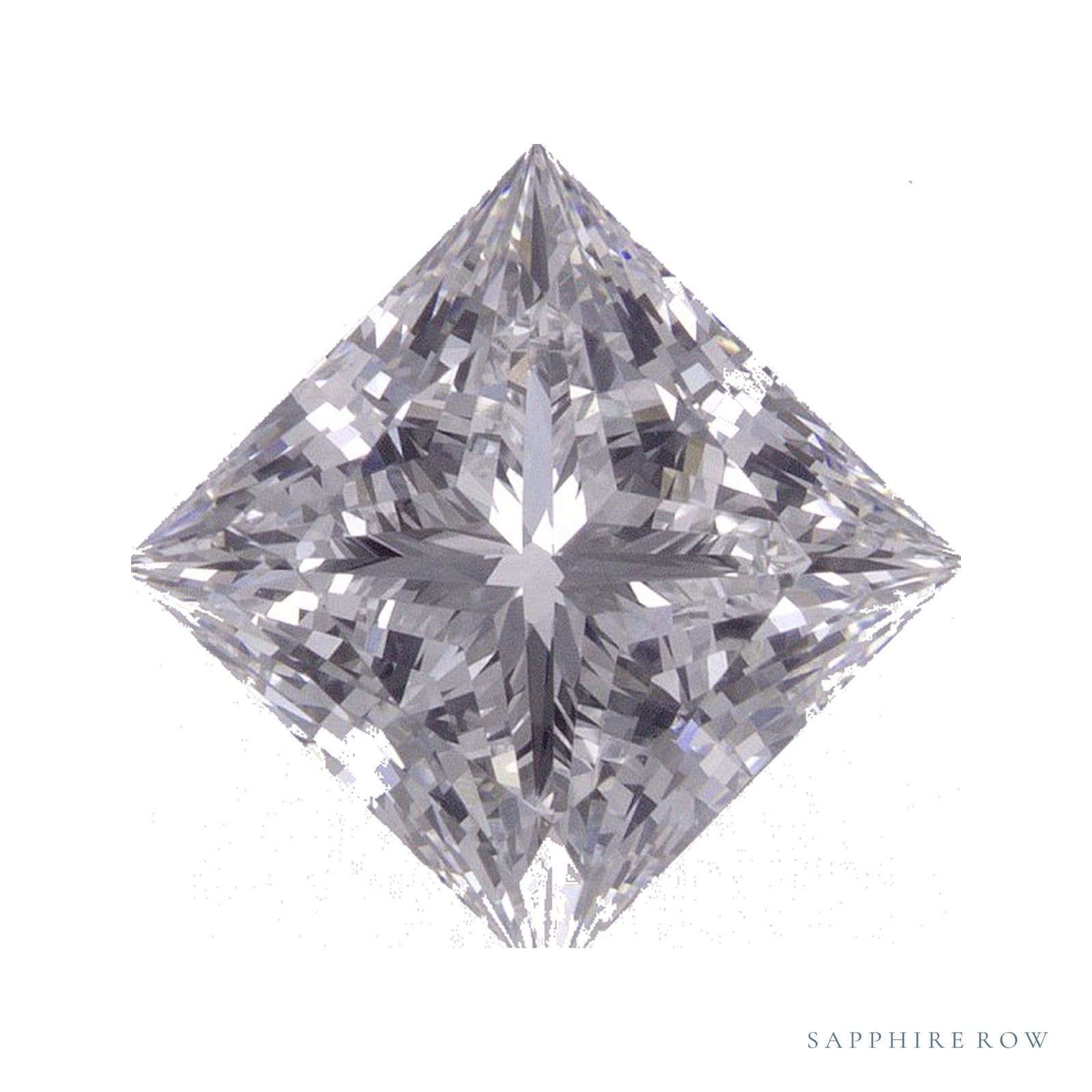 2.75 ct lab-grown diamond, square cut | Sapphire Row · cut4