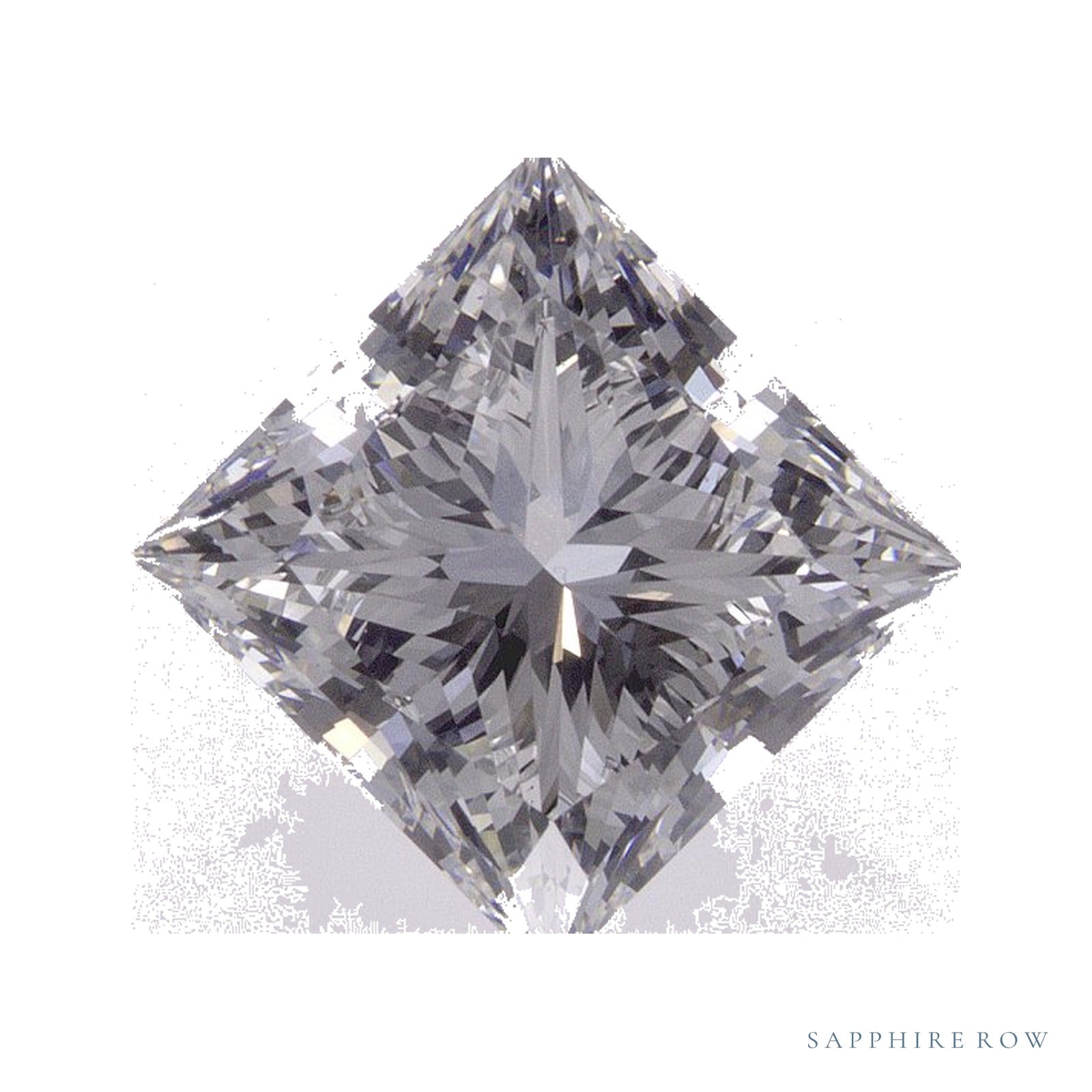 2.75 ct lab-grown diamond, square cut | Sapphire Row · cut4