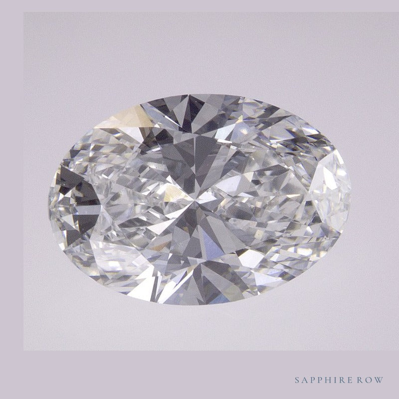 2.75 ct lab-grown diamond, oval cut | Sapphire Row · cut6