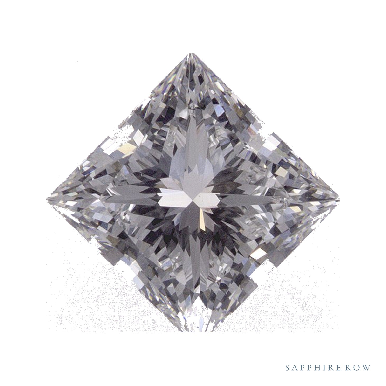 2.72 ct lab-grown diamond, square cut | Sapphire Row · cut4