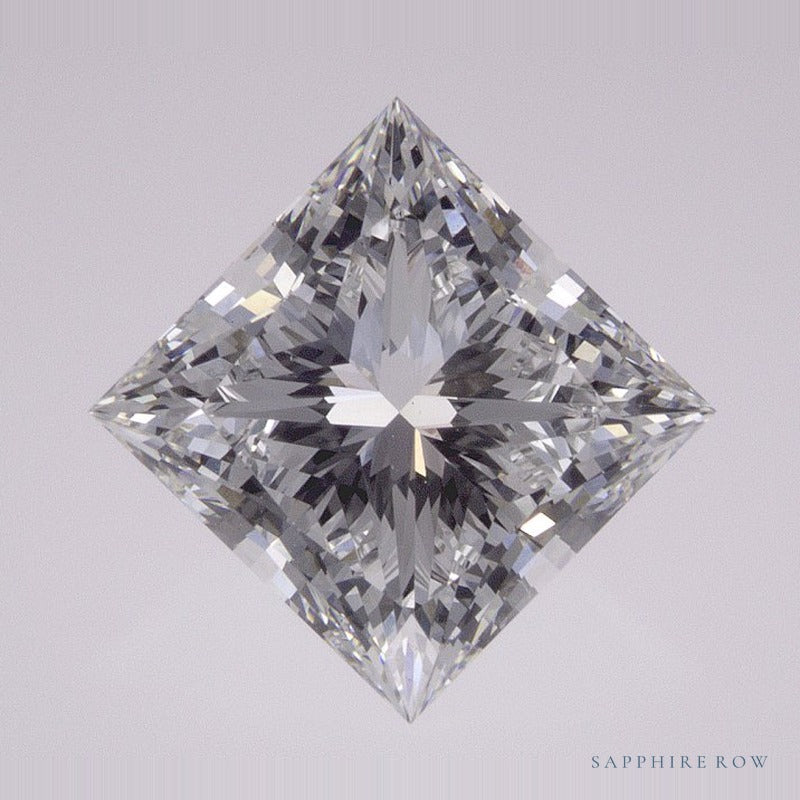 2.72 ct lab-grown diamond, square cut | Sapphire Row · cut6