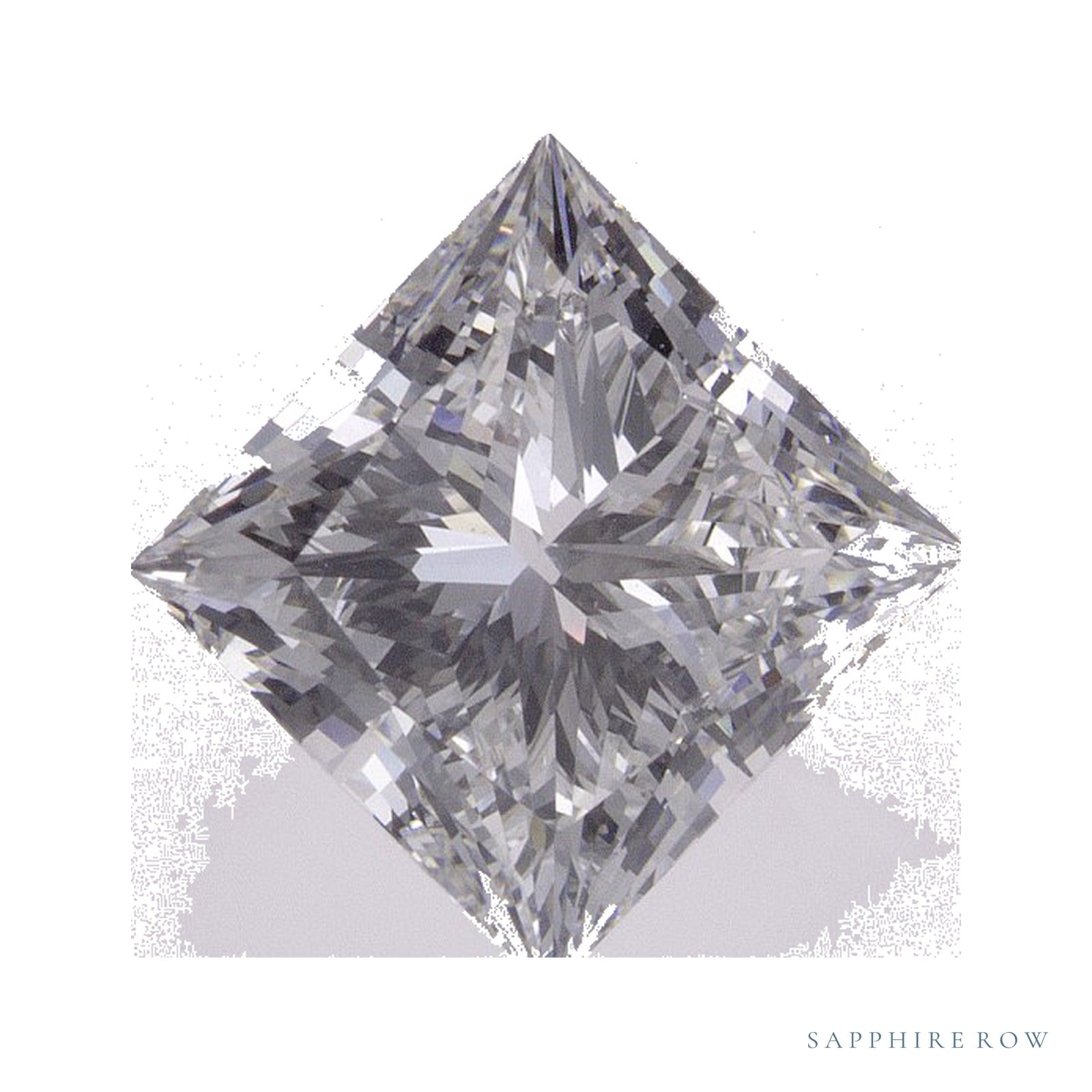 2.71 ct lab-grown diamond, square cut | Sapphire Row · cut4