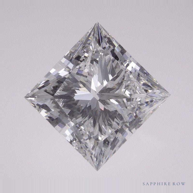 2.71 ct lab-grown diamond, square cut | Sapphire Row · cut6