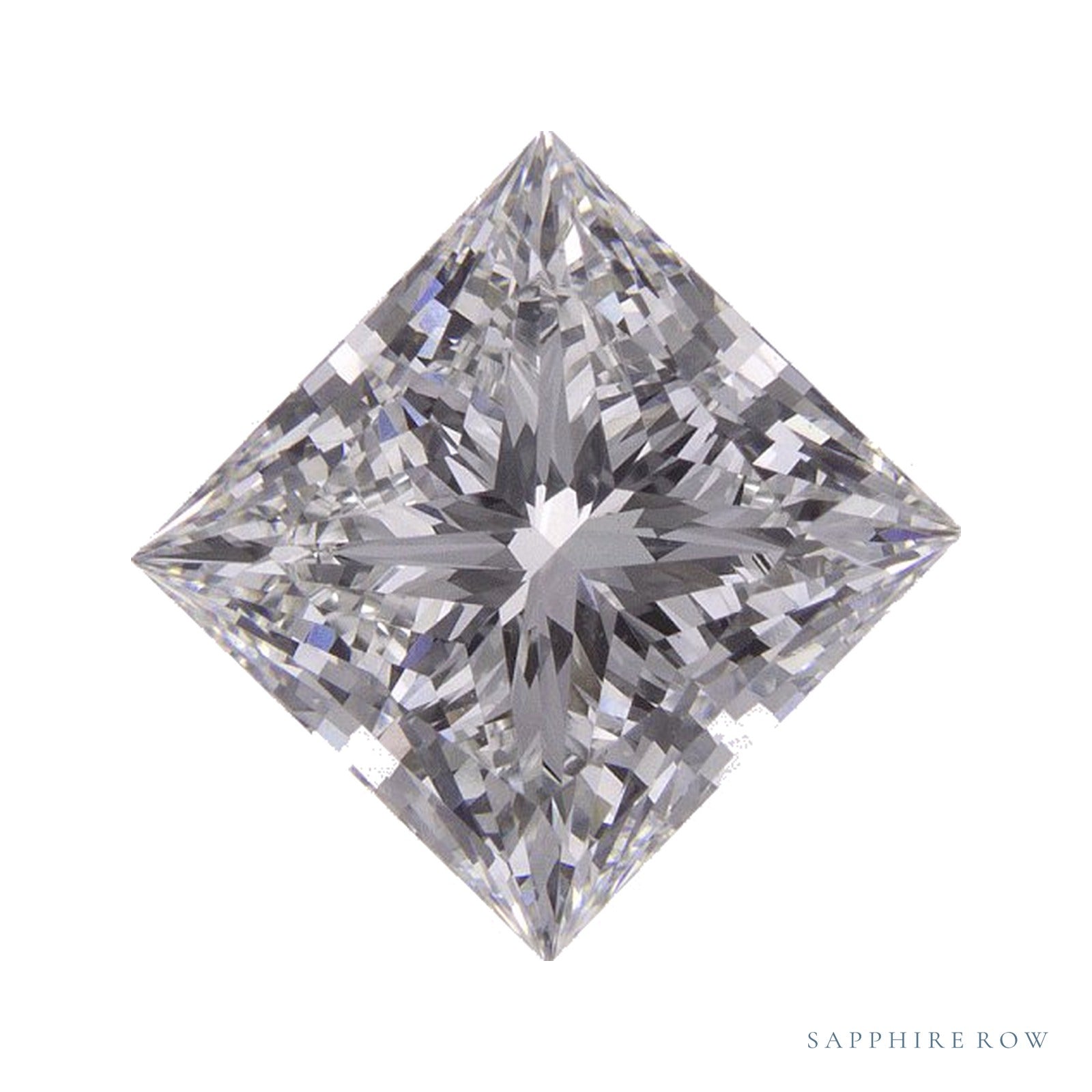 2.71 ct lab-grown diamond, square cut | Sapphire Row · cut4