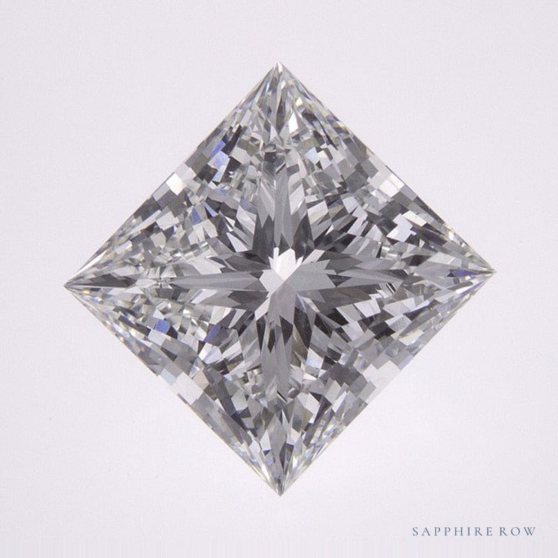 2.71 ct lab-grown diamond, square cut | Sapphire Row · cut6